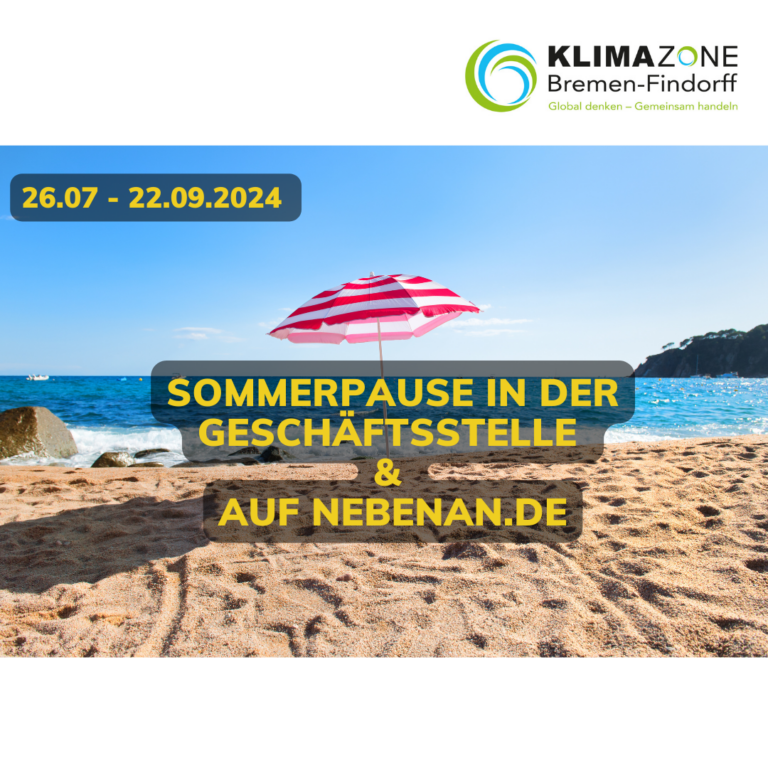 Read more about the article Sommerpause in der Geschäftsstelle